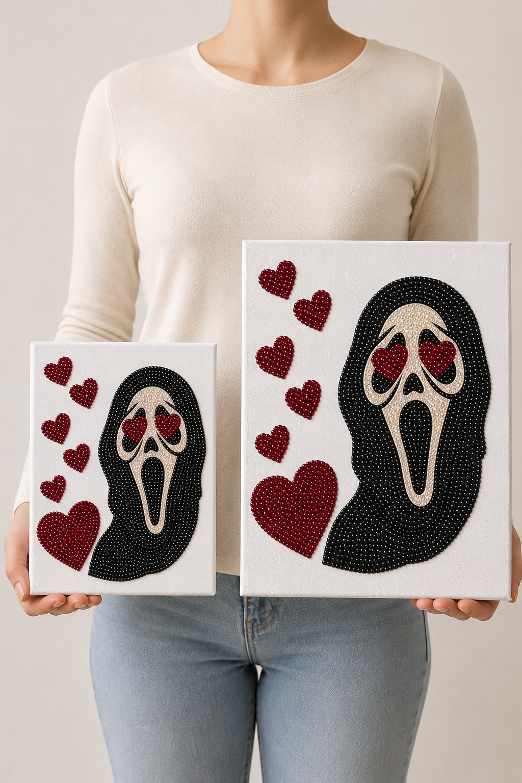 Mask In Love DIY Bedazzle Canvas Kit