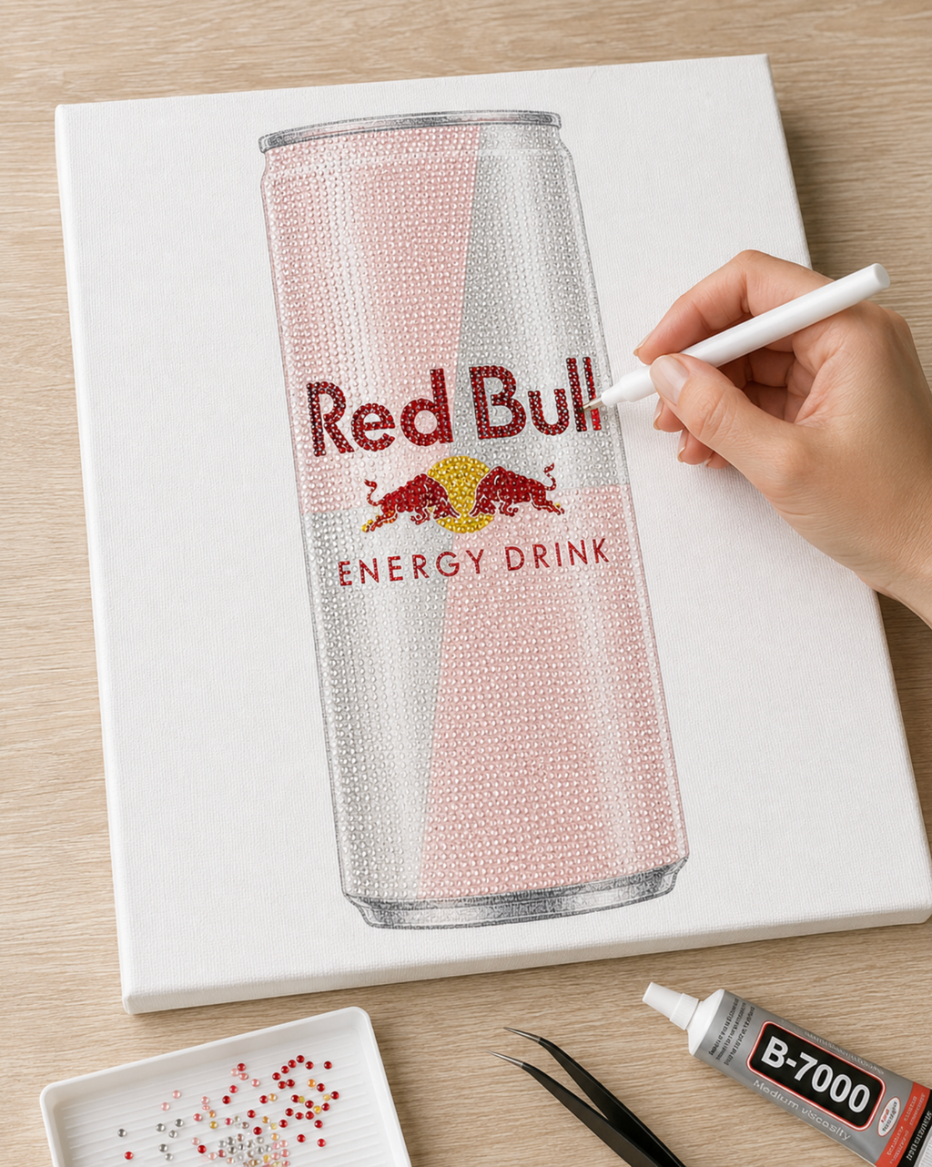 Pink Energy DIY Bedazzle Canvas Kit