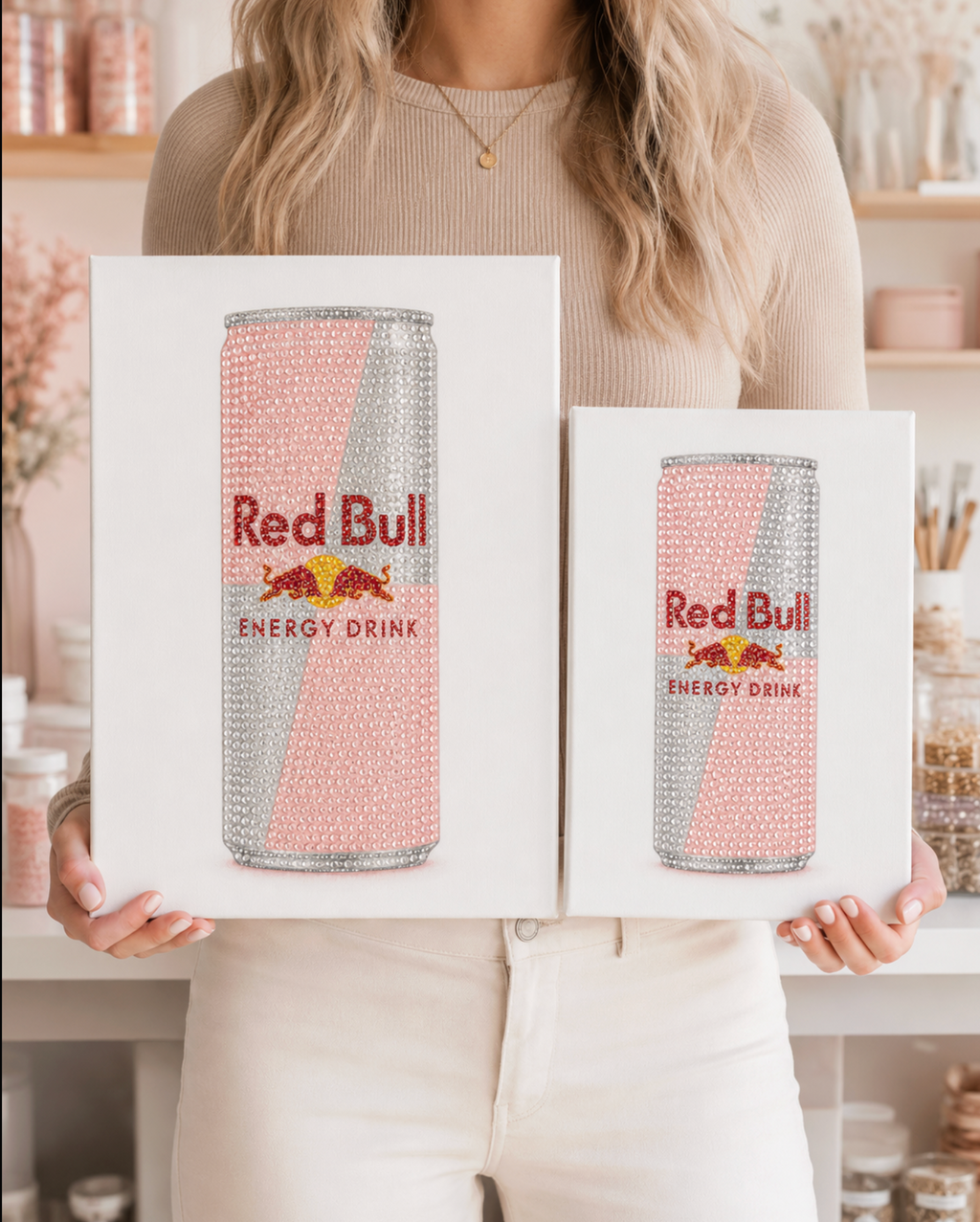 Pink Energy DIY Bedazzle Canvas Kit
