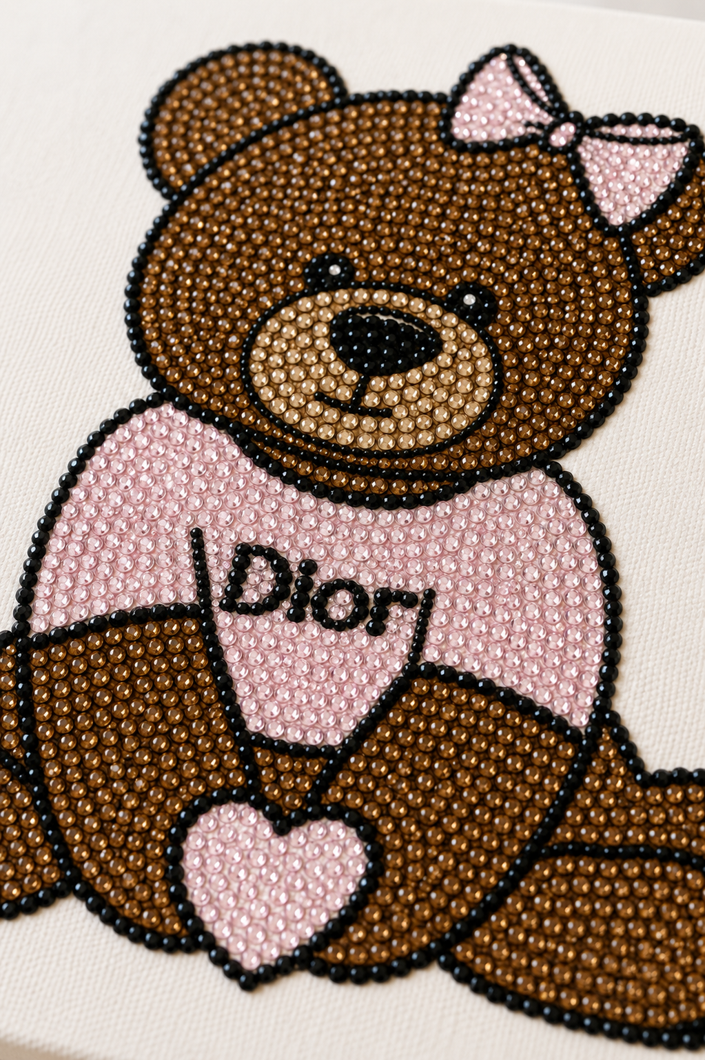 Teddy Bear DIY Bedazzle Canvas Kit
