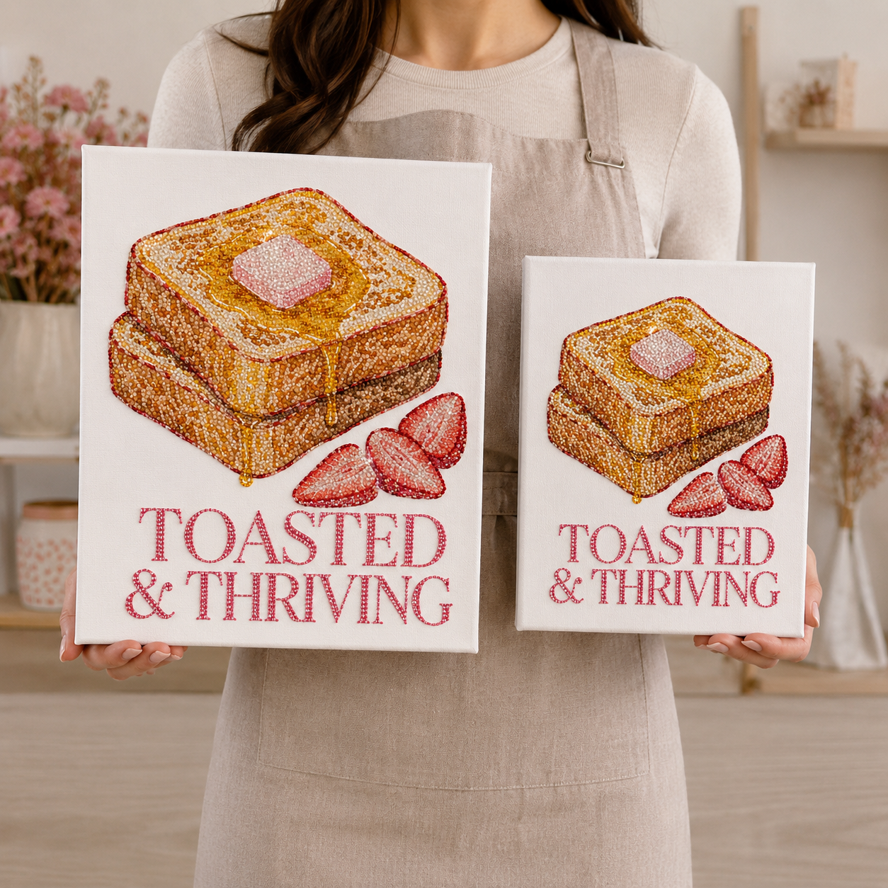 French Toast 8x10 and 11x14 canvas comparison