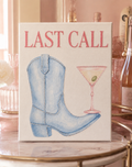Finished Last Call rhinestone canvas