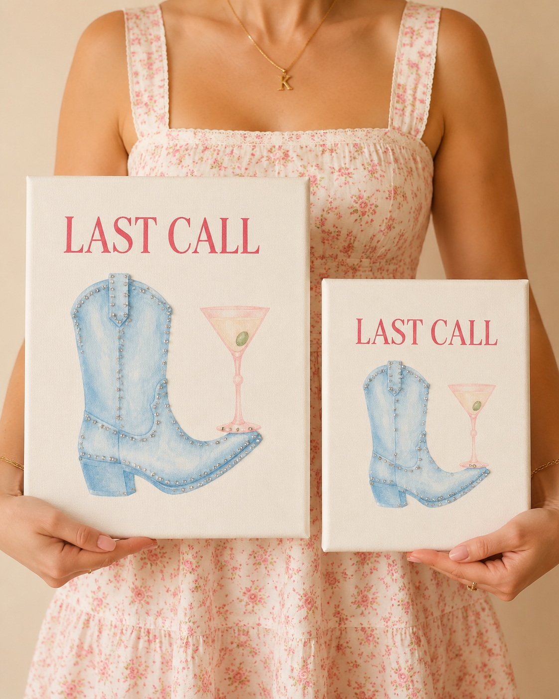 Last Call canvas size comparison 8 by 10 and 11 by 14 inches