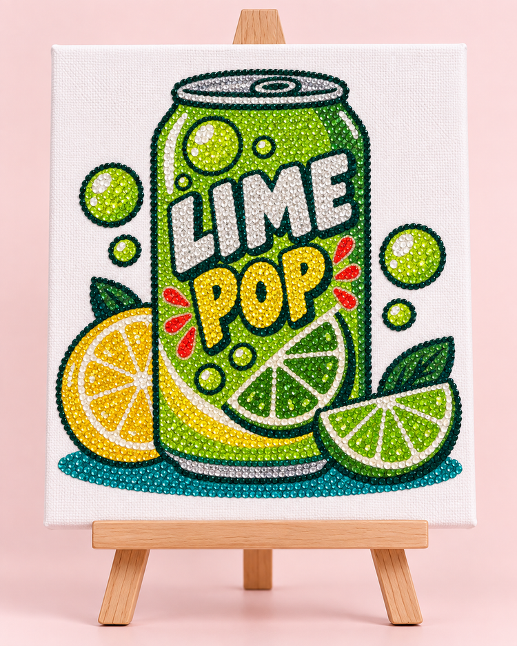 Lime Pop DIY Bedazzle Canvas Kit