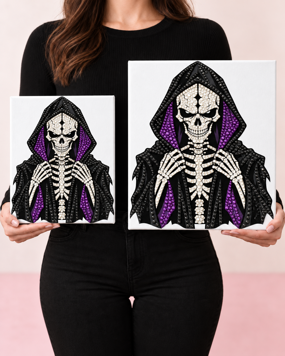 Midnight Reaper finished canvases in Standard 8 by 10 and Large 11 by 14 inch sizes